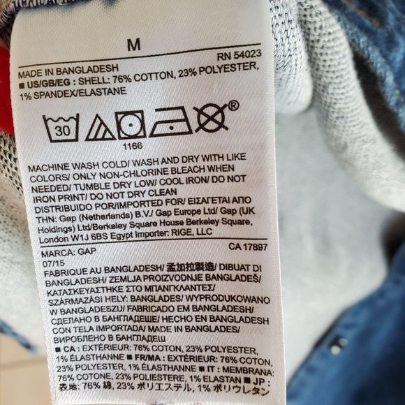 Gap 1969 Womens Dress Blue M Western Cowboy Shirt Dress Button up Collared - Picture 6 of 7